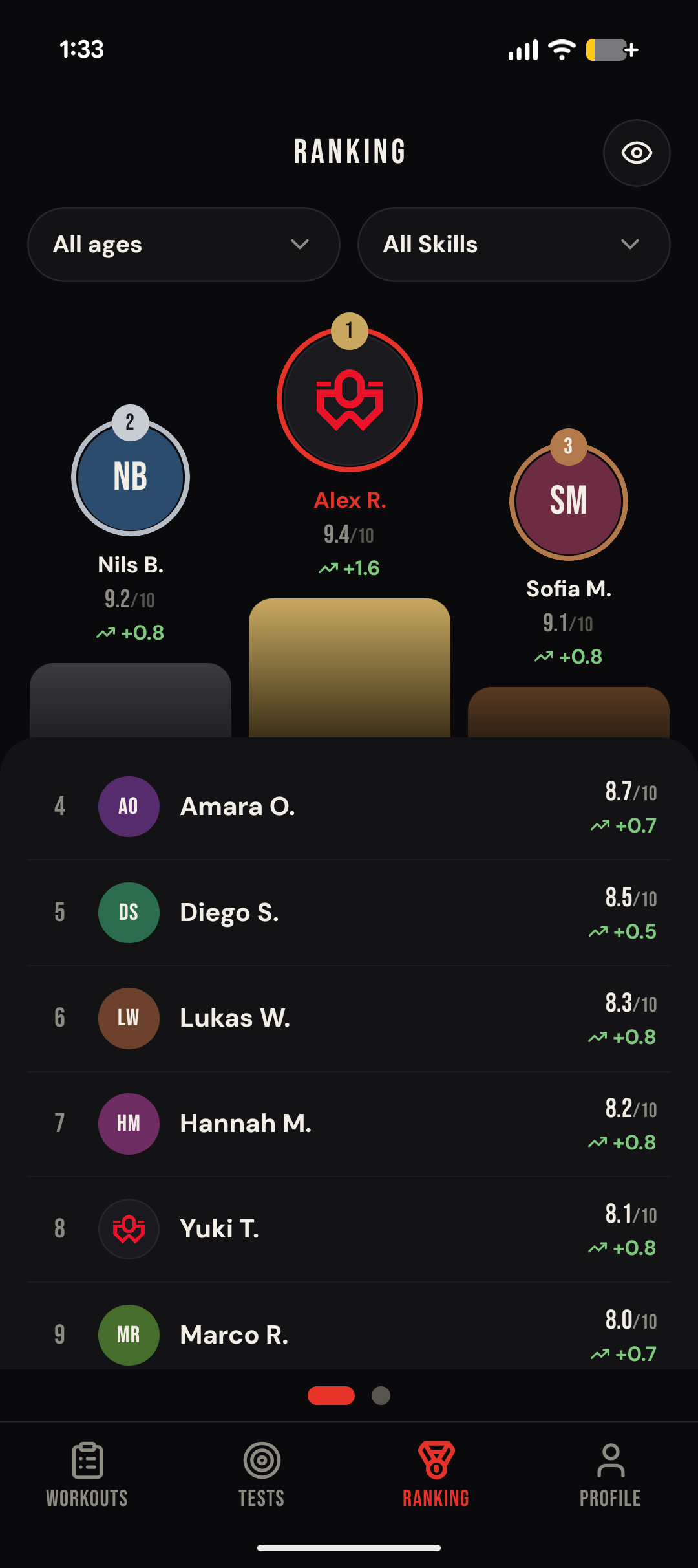 Outwork app screenshot 2